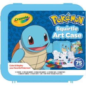imageCrayola Pokmon Imagination Art Set 115pcs Kids Art Kit Coloring Supplies Pokemon Toys Pokemon Gift for Boys ampamp Girls Holiday GiftSquirtle