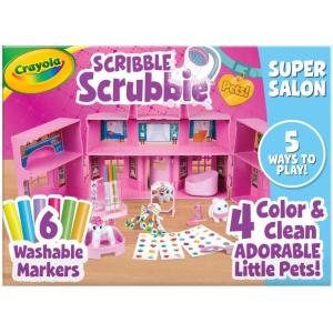 imageCrayola Scribble Scrubbie Pets Carnival Playset Pet Grooming Toy Animal Toys for Girls ampamp Boys Gift for Kids Ages 3Super Salon