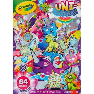 imageCrayola UniCreatures ampamp Cosmic Cats Coloring Book Set  2 Pack 96pgs Animal Sticker Sheet Metallic Crayons ampamp Glitter CrayonsUniCreatures
