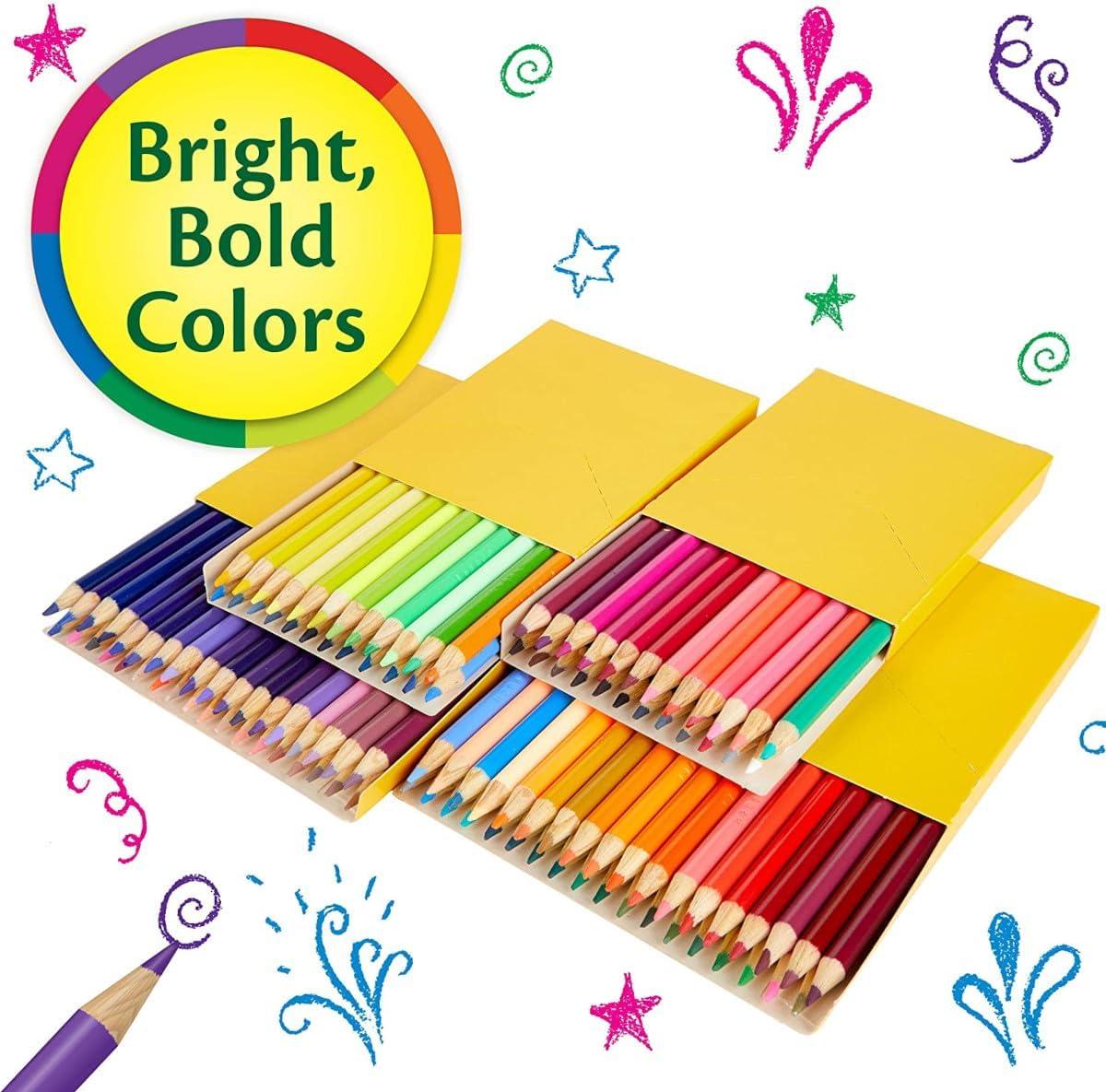 imageCrayola Colored Pencils Set 120ct Coloring Book Pencils Kids Art Supplies Bulk Colored Pencils Presharpened Holiday Gifts Ages 3
