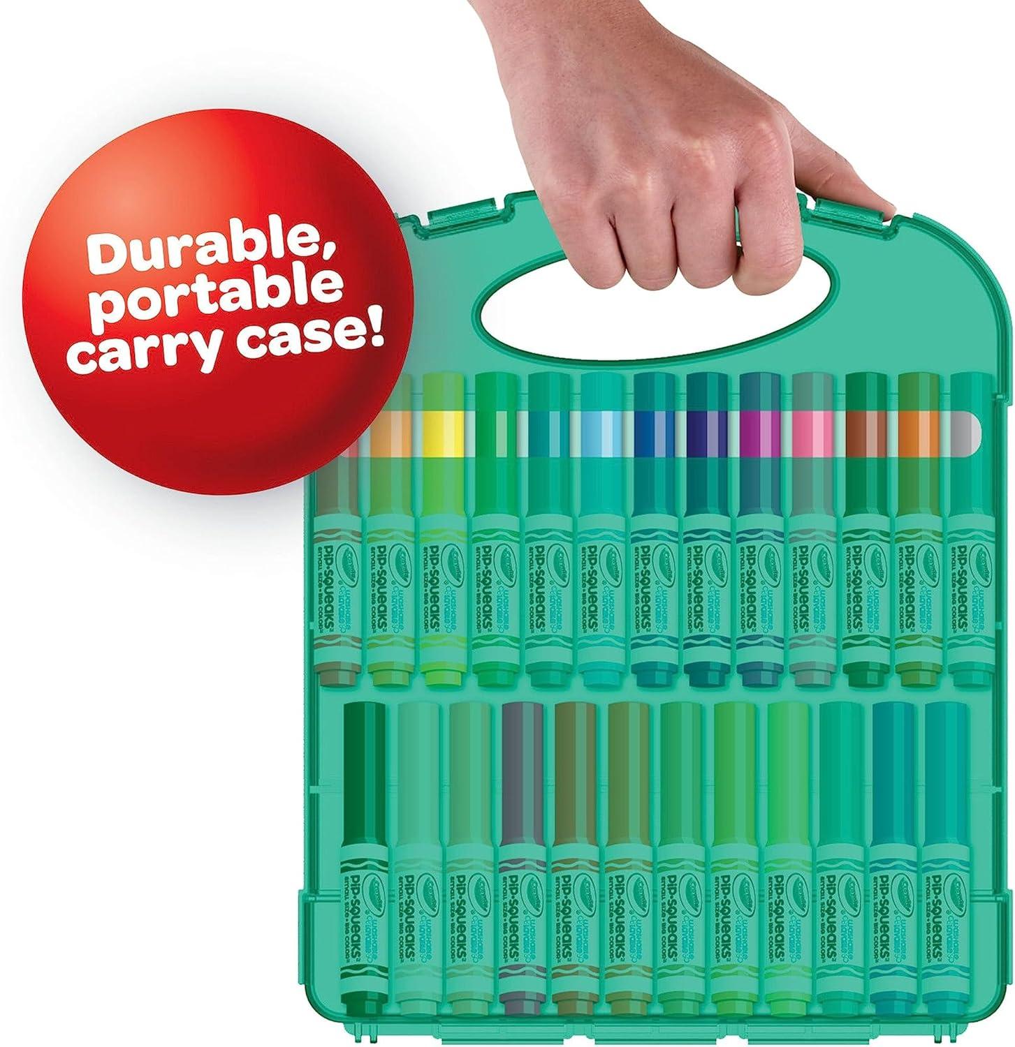 imageCrayola Pip Squeaks Marker Set 65ct Mini Washable Markers for Kids Markers for Coloring Books Kids Travel Activity Holiday Gift 4Pip Squeak Markers