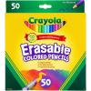 imageCrayola Erasable Colored Pencils 50ct Bulk Colored Pencil Set Pencils for Adult Coloring Books Holiday Gift for Teens 6 Amazon ExclusiveErasable Colored Pencils