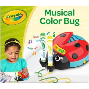 imageCrayola 2in1 Doodle Board Toddler Drawing Board Kids Drawing Tablet Travel Activity Toddler Learning Toy Holiday Gift for Toddlers 3Musical Doodle Bug
