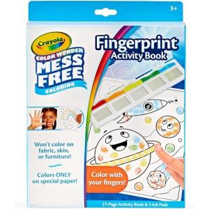 imageCrayola Color Wonder Mess Free Fingerprint Ink Painting Activity Set Finger Painting Alternative Toddler Coloring Stocking StuffersFinger Painting