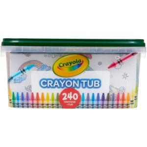 imageCrayola Crayon Tub 240ct Bulk Crayon Set Kids Coloring ampamp Art Supplies Crayons for Kids Holiday Gifts Ages 3 4 5 Amazon ExclusiveCrayon Set