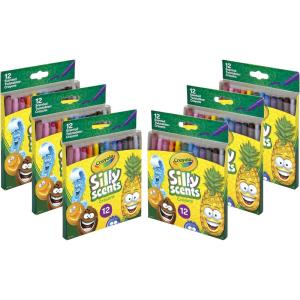 imageCrayola Silly Scents Twistables Scented Crayons  6 Pack 12ct Crayons for Kids Bulk Crayons for Classrooms Nontoxic Ages 3 