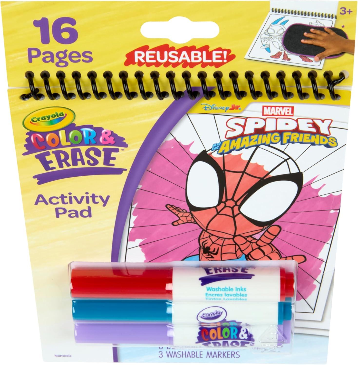 image:imageCrayola Color Wonder Spidey and His Amazing Friends Coloring Kit Neon Art Supplies Mess Free Coloring Set for Toddlers Spiderman Gift for Kids Ages 3Reusable Activity Pad