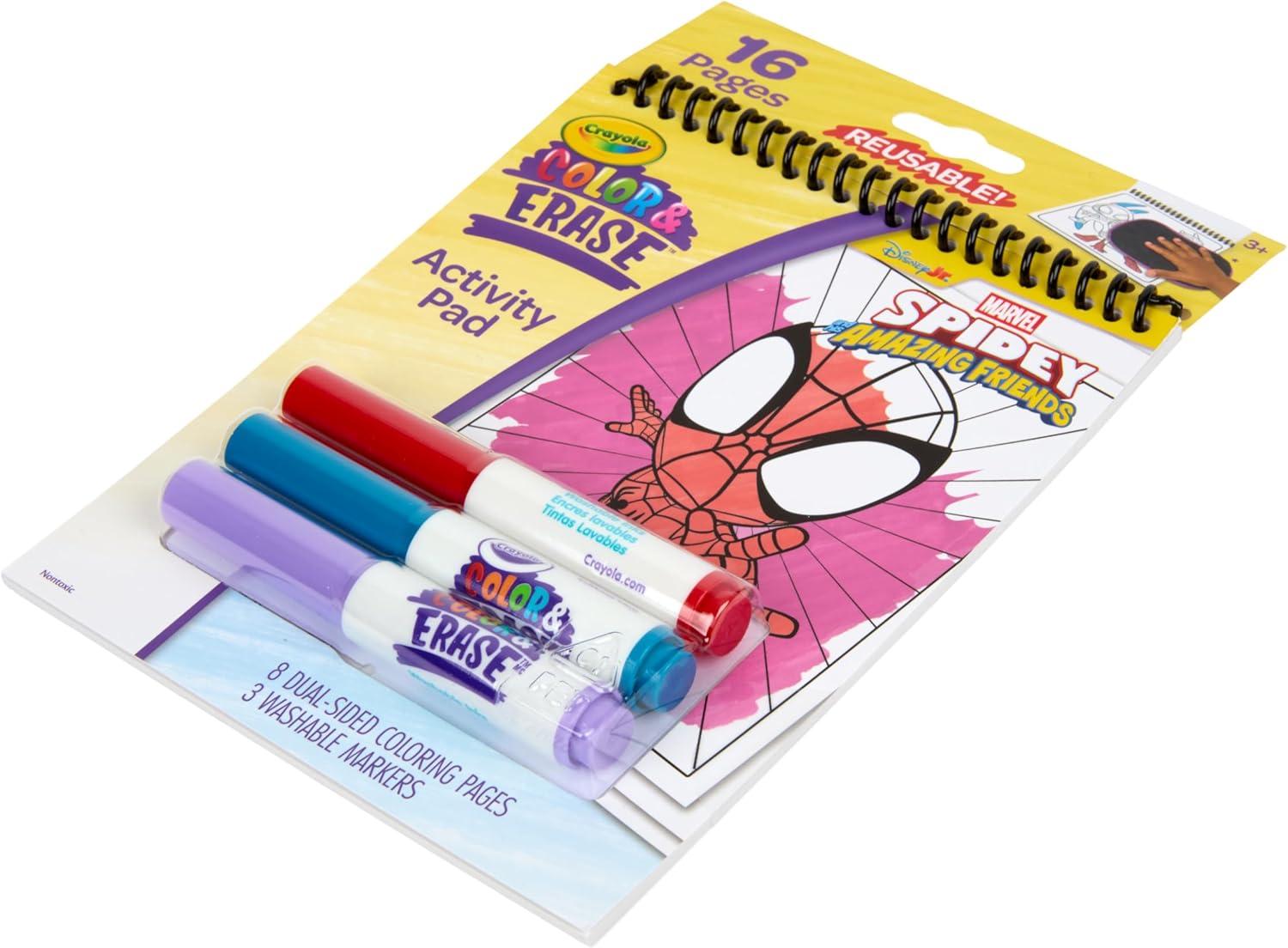 image:imageCrayola Color Wonder Spidey and His Amazing Friends Coloring Kit Neon Art Supplies Mess Free Coloring Set for Toddlers Spiderman Gift for Kids Ages 3Reusable Activity Pad
