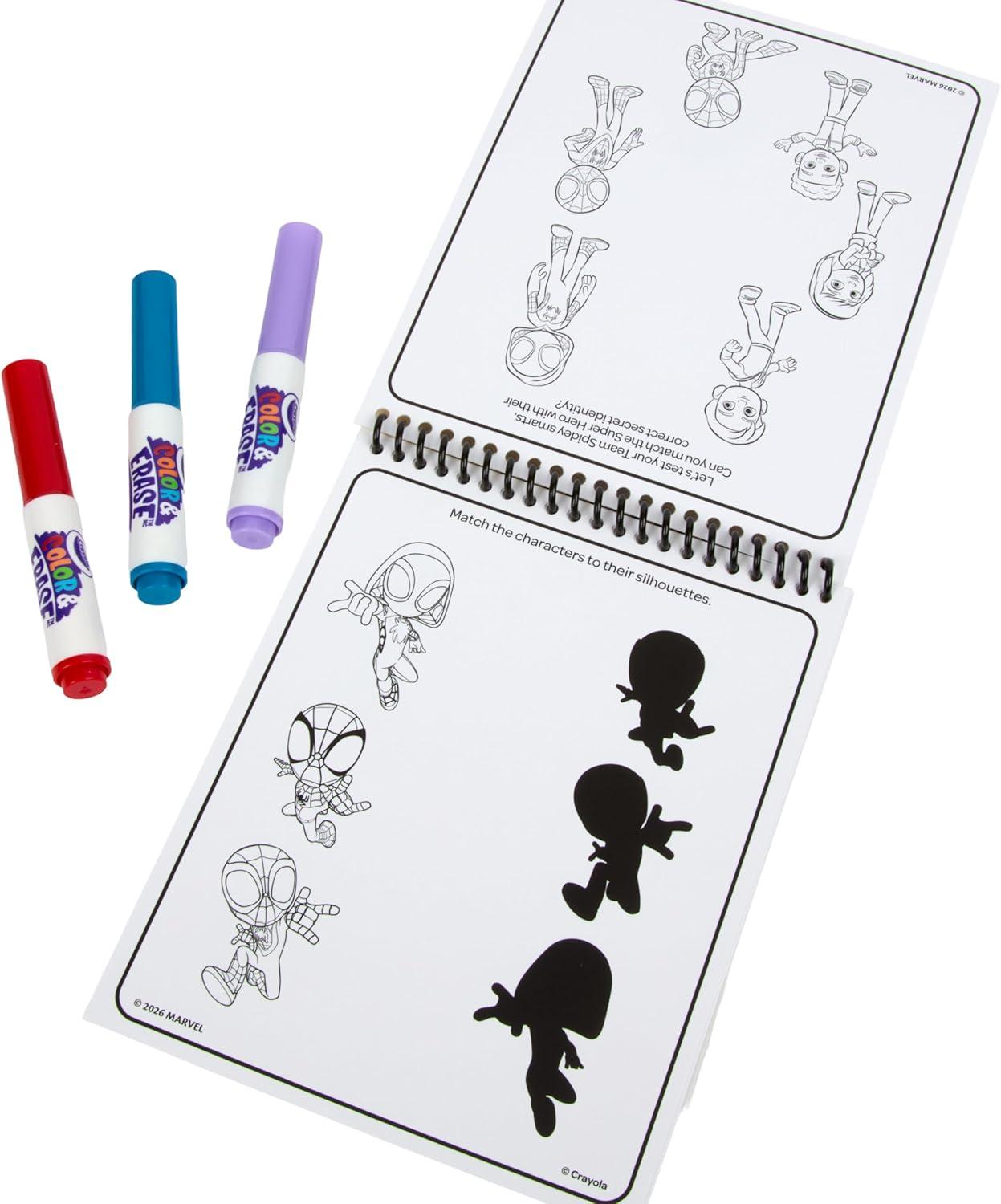 image:imageCrayola Color Wonder Spidey and His Amazing Friends Coloring Kit Neon Art Supplies Mess Free Coloring Set for Toddlers Spiderman Gift for Kids Ages 3Reusable Activity Pad