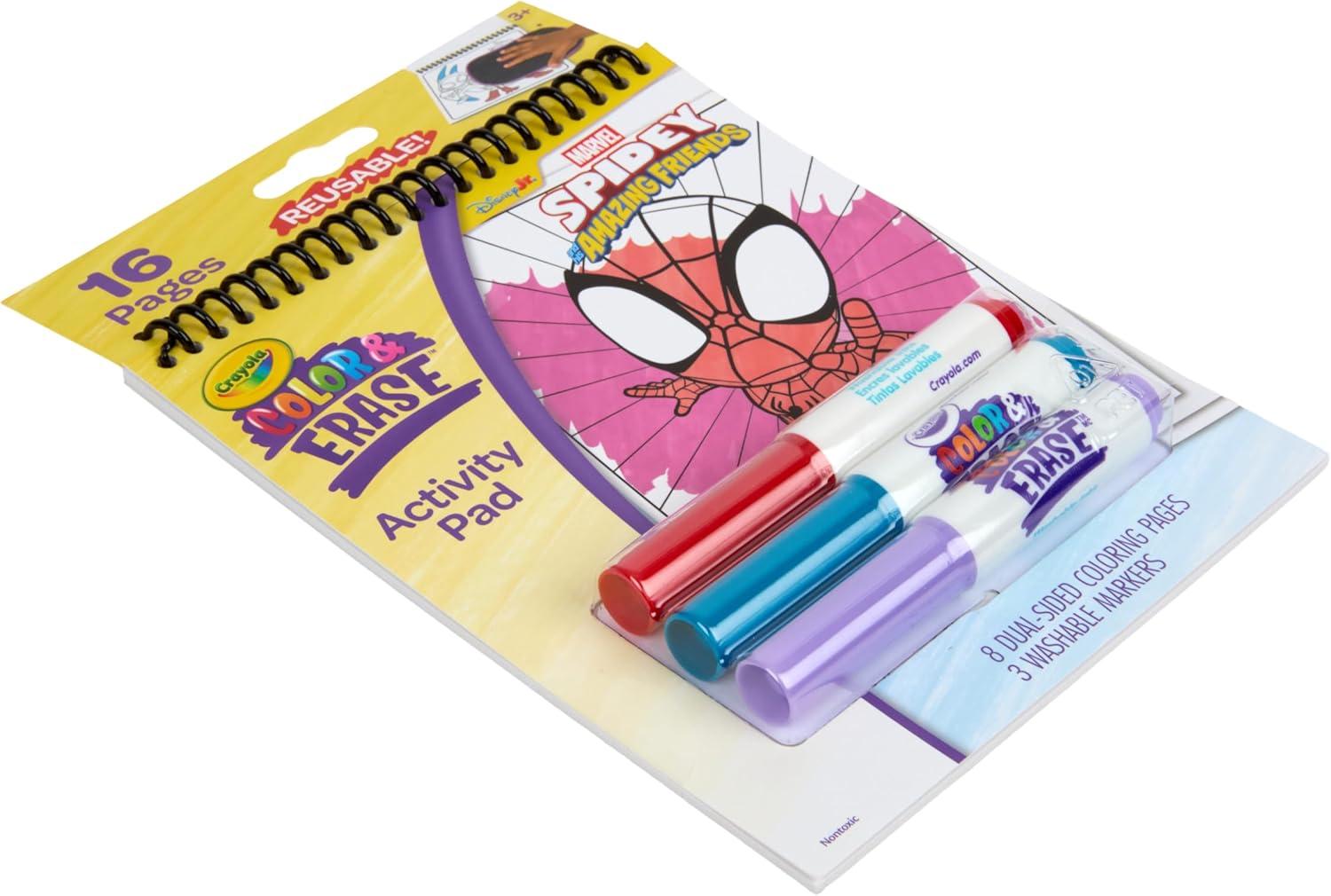 image:imageCrayola Color Wonder Spidey and His Amazing Friends Coloring Kit Neon Art Supplies Mess Free Coloring Set for Toddlers Spiderman Gift for Kids Ages 3Reusable Activity Pad