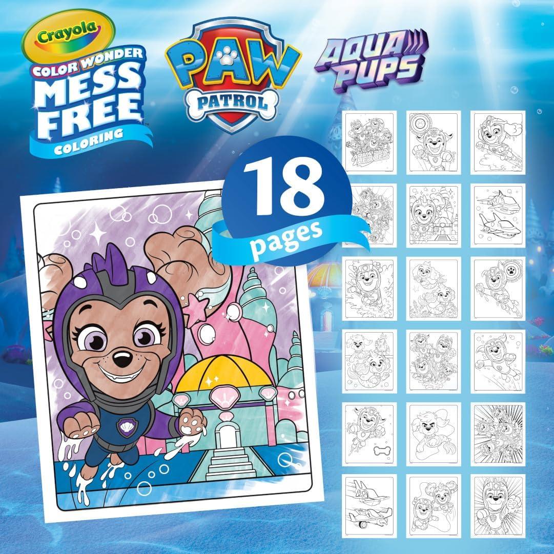 image:imageCrayola PAW Patrol Color Wonder Mess Free Coloring Set Metallic Markers amp Paper PAW Patrol Toys Toddler Coloring Kit Travel Activity Gift for Kids 3Multi