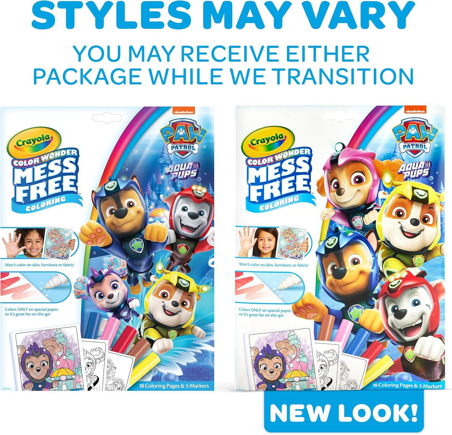 image:imageCrayola PAW Patrol Color Wonder Mess Free Coloring Set Metallic Markers amp Paper PAW Patrol Toys Toddler Coloring Kit Travel Activity Gift for Kids 3Multi