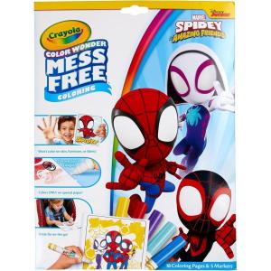 image:imageCrayola Color Wonder Spidey and His Amazing Friends Coloring Kit Neon Art Supplies Mess Free Coloring Set for Toddlers Spiderman Gift for Kids Ages 3Spidey  Friends