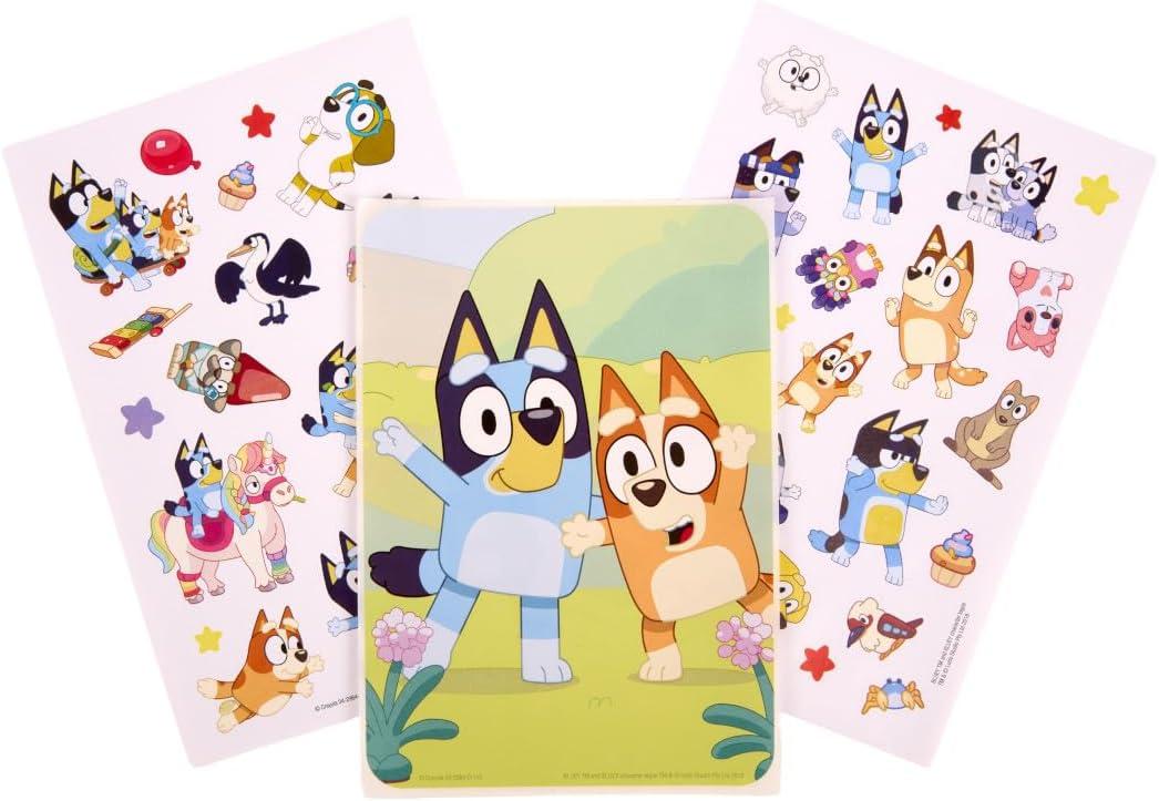 image:imageCrayola Bluey Create amp Color Art Case 75 Pcs Bluey Coloring Pages Stickers amp Markers Kids Art Kit with Storage Case Ages 5Art Case