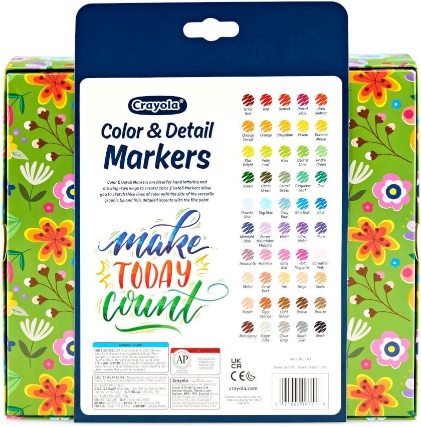 image:imageCrayola Gel Ink Pen Marker Set 14 Matte amp Glitter Pens Gel Pens for Coloring Fine Point Gift for Kids amp Teens Ages 4Color  Detail