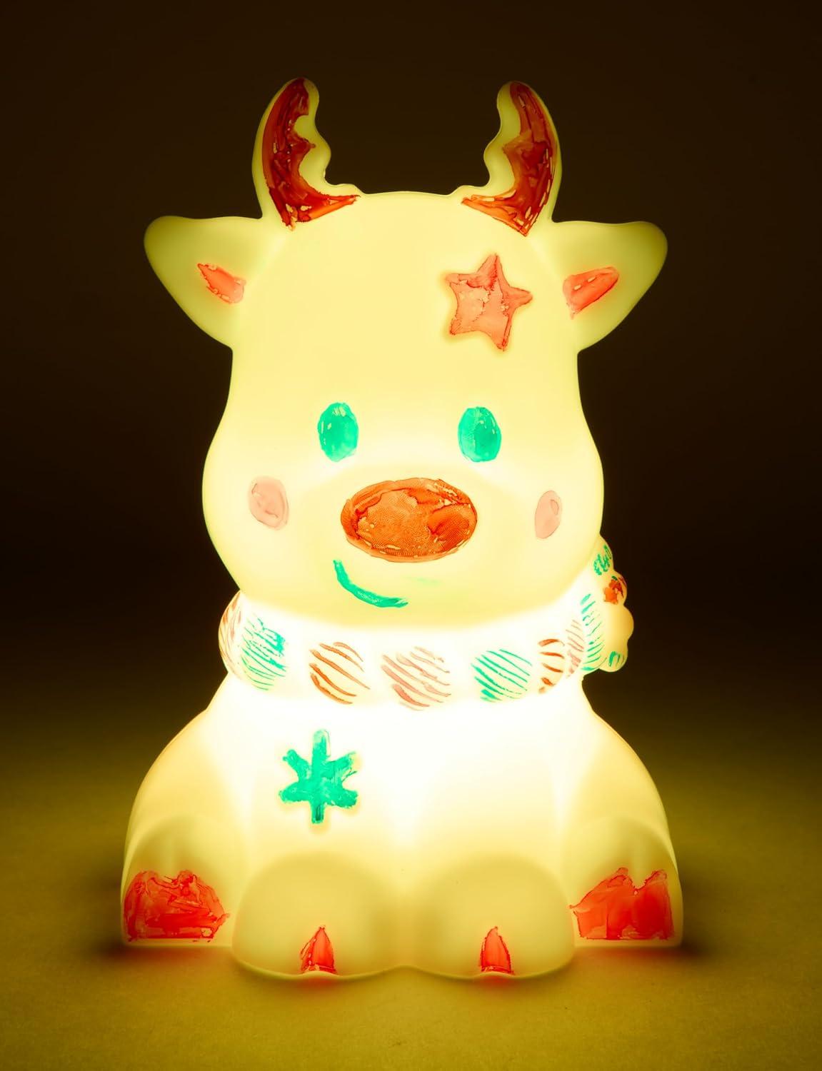 image:imageCrayola Light Ups Reindeer Recolorable Light Up Toy for Kids Reindeer Decor Glow in the Dark Holiday Gift for Kids Ages 4Reindeer