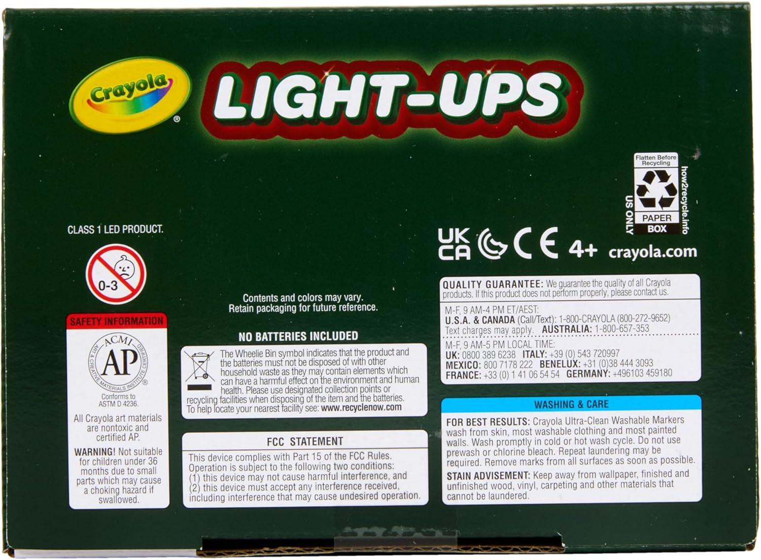 image:imageCrayola Light Ups Reindeer Recolorable Light Up Toy for Kids Reindeer Decor Glow in the Dark Holiday Gift for Kids Ages 4Reindeer