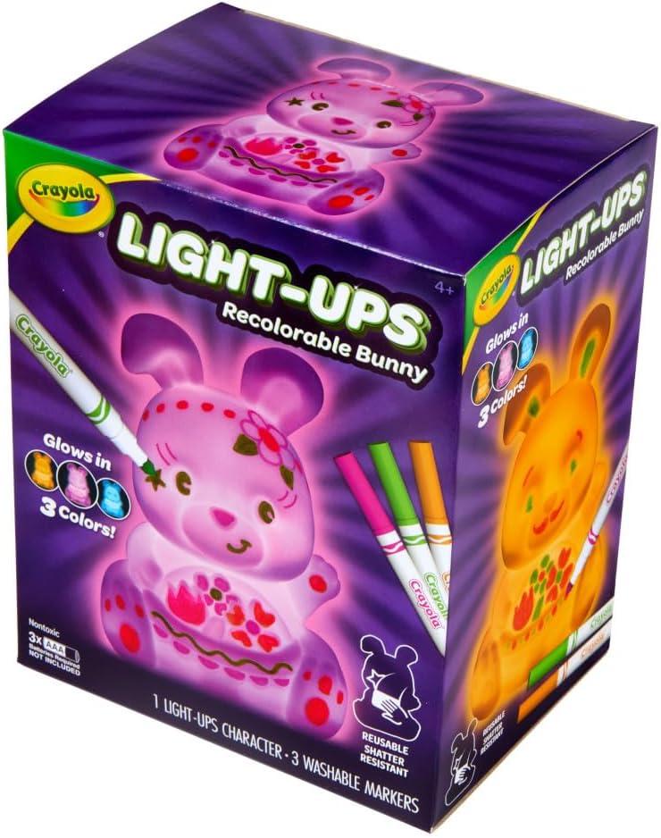 image:imageCrayola LightUps  Chick Recolorable Light Up Chicken Easter Craft Decoration Easter Egg Toy for Kids Basket Stuffer for Kids Ages 4Bunny