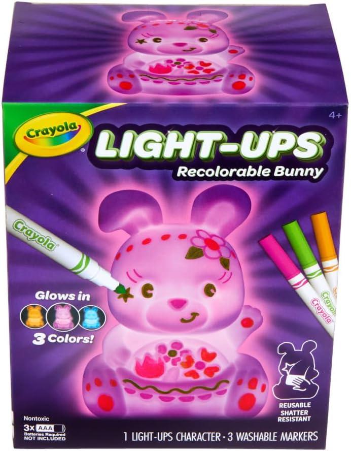 image:imageCrayola LightUps  Chick Recolorable Light Up Chicken Easter Craft Decoration Easter Egg Toy for Kids Basket Stuffer for Kids Ages 4Bunny