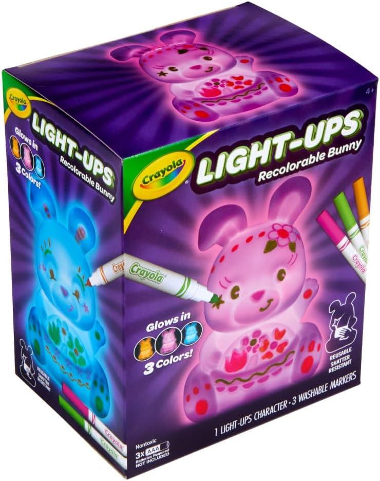 image:imageCrayola LightUps  Chick Recolorable Light Up Chicken Easter Craft Decoration Easter Egg Toy for Kids Basket Stuffer for Kids Ages 4Bunny