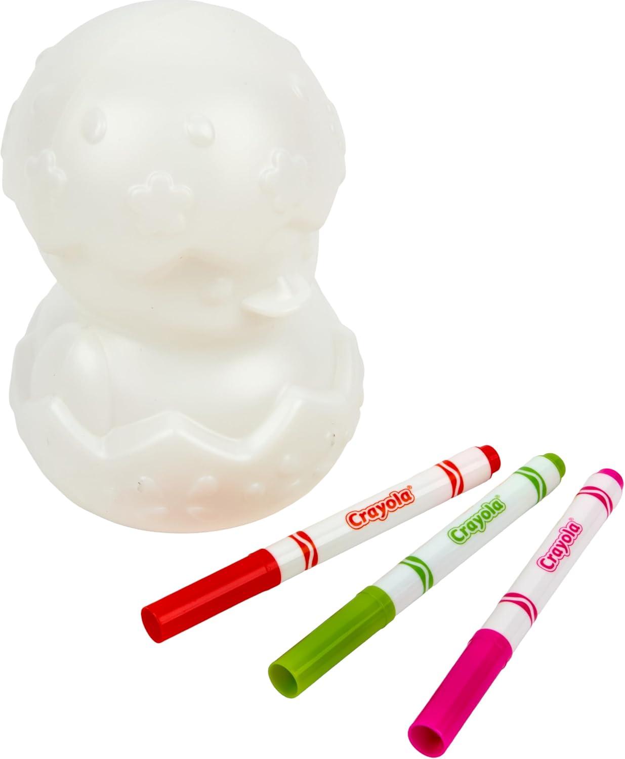 image:imageCrayola LightUps  Chick Recolorable Light Up Chicken Easter Craft Decoration Easter Egg Toy for Kids Basket Stuffer for Kids Ages 4Chick