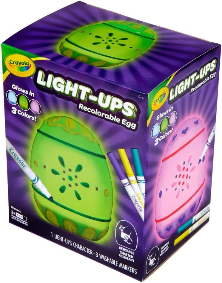 image:imageCrayola LightUps  Chick Recolorable Light Up Chicken Easter Craft Decoration Easter Egg Toy for Kids Basket Stuffer for Kids Ages 4Egg