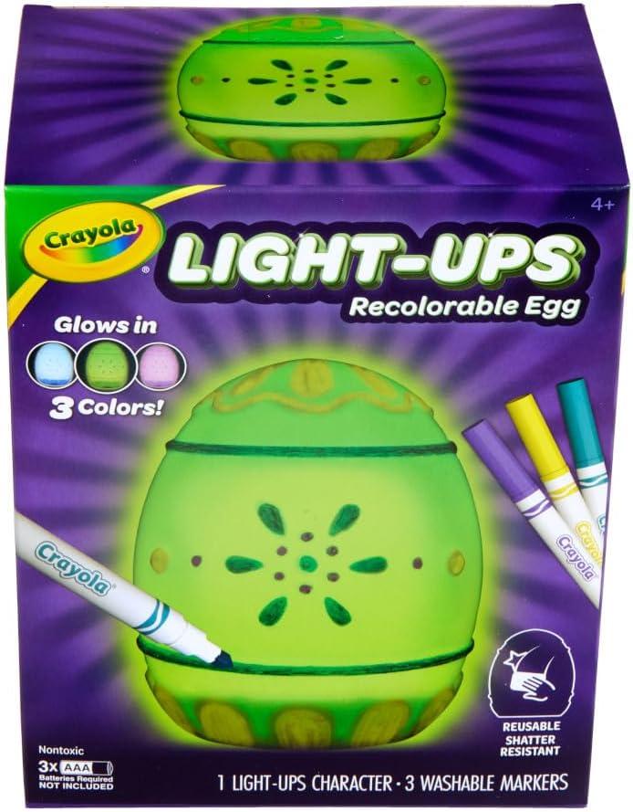image:imageCrayola LightUps  Chick Recolorable Light Up Chicken Easter Craft Decoration Easter Egg Toy for Kids Basket Stuffer for Kids Ages 4Egg