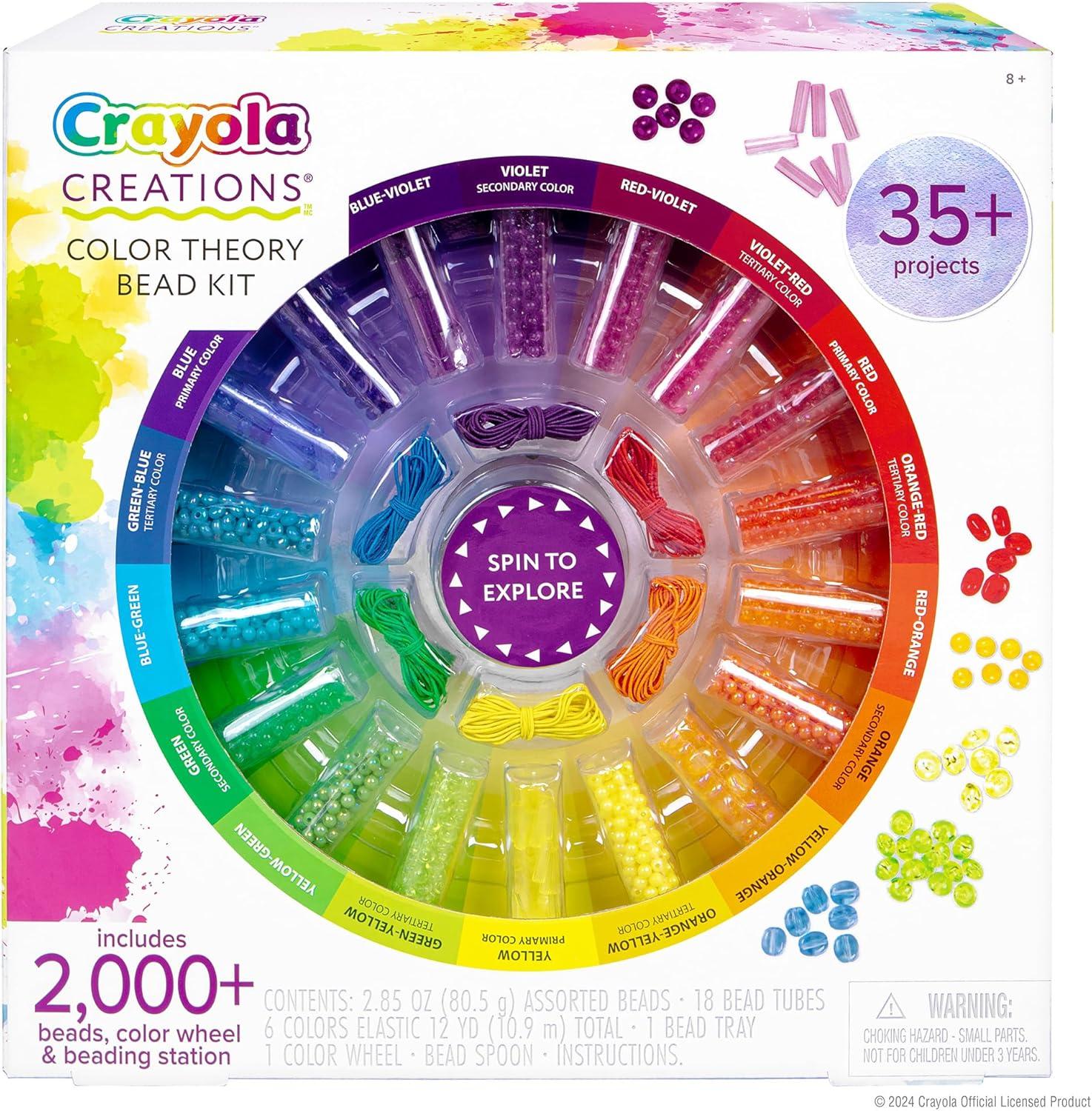 image:imageFashion Angels Crayola Creations Color Theory Bead Kit Multicolored 2000 Bead Set amp Wheel DIY Jewelry Kit for Kids Teen Girls amp Boys