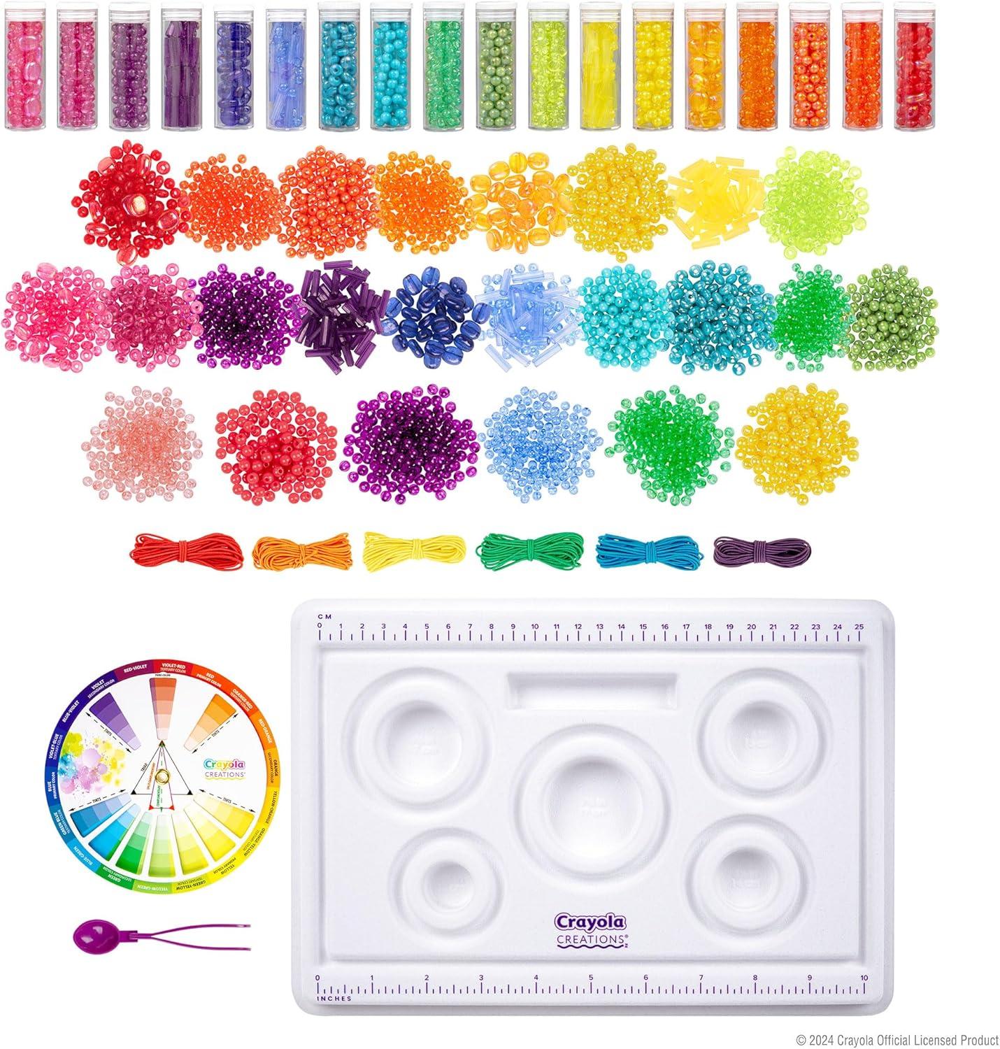 image:imageFashion Angels Crayola Creations Color Theory Bead Kit Multicolored 2000 Bead Set amp Wheel DIY Jewelry Kit for Kids Teen Girls amp Boys