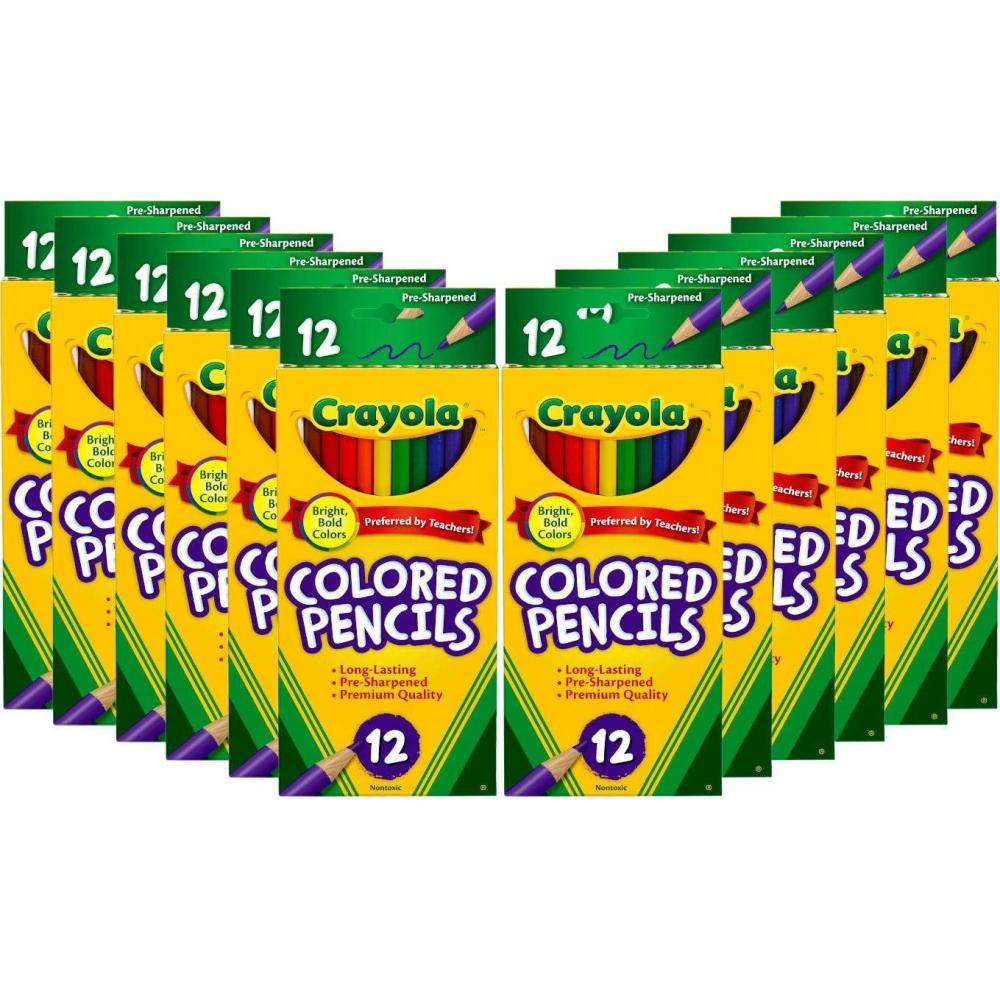 image:imageCrayola Colored Pencils Bulk Kids School Supplies For Teachers 12 Packs with 12 Colors Amazon Exclusive