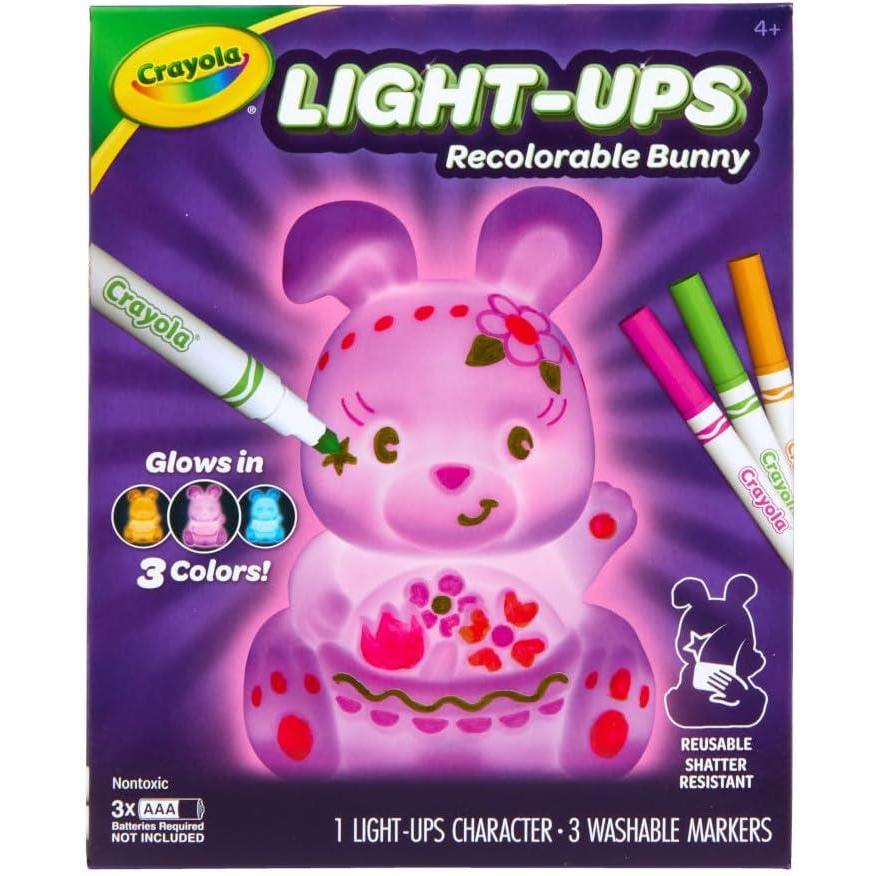 image:imageCrayola LightUps  Chick Recolorable Light Up Chicken Easter Craft Decoration Easter Egg Toy for Kids Basket Stuffer for Kids Ages 4Bunny