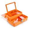 image:imageCaboodles OnTheGoGirl CaseWhite Orange School Spirit