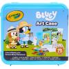 image:imageCrayola Bluey Create amp Color Art Case 75 Pcs Bluey Coloring Pages Stickers amp Markers Kids Art Kit with Storage Case Ages 5Art Case