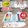 image:imageCrayola Bluey Create amp Color Art Case 75 Pcs Bluey Coloring Pages Stickers amp Markers Kids Art Kit with Storage Case Ages 5Art Kit  Bluey