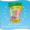 image:imageCrayola Colorful Scented Bath Bombs for Kids Color You Bath Bathbomb Fizzies for Boys Girls Holiday Stocking Stuffer Grape Jam Laser Lemon Cotton Candy amp Bubble Gum Scents7 Count Pack of 1