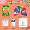 image:imageCrayola First Aid Kit 30 Pieces  First Aid Kit for Kids amp Adults TravelFriendly Compact for Home Car Camping and Traveling