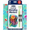 image:imageCrayola Gel Ink Pen Marker Set 14 Matte amp Glitter Pens Gel Pens for Coloring Fine Point Gift for Kids amp Teens Ages 4Blending
