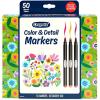 image:imageCrayola Gel Ink Pen Marker Set 14 Matte amp Glitter Pens Gel Pens for Coloring Fine Point Gift for Kids amp Teens Ages 4Color  Detail