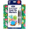 image:imageCrayola Gel Ink Pen Marker Set 14 Matte amp Glitter Pens Gel Pens for Coloring Fine Point Gift for Kids amp Teens Ages 4DualEnded Brush  Detail