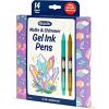 image:imageCrayola Gel Ink Pen Marker Set 14 Matte amp Glitter Pens Gel Pens for Coloring Fine Point Gift for Kids amp Teens Ages 4Gel  Ink