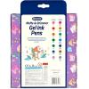 image:imageCrayola Gel Ink Pen Marker Set 14 Matte amp Glitter Pens Gel Pens for Coloring Fine Point Gift for Kids amp Teens Ages 4Gel  Ink