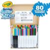 image:imageCrayola Supertips Washable Markers 80ct Bulk Teacher Supplies for Classrooms Kids Markers for Back to School Ages 3 Amazon Exclusive80 Count Pack of 1