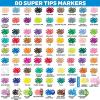 image:imageCrayola Supertips Washable Markers 80ct Bulk Teacher Supplies for Classrooms Kids Markers for Back to School Ages 3 Amazon Exclusive80 Count Pack of 1