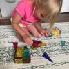 image:imageCreateOn Crayola Limited Edition Retro PIP Magnetic Tiles Set Building Set for Kids STEM Toys for Boys and Girls Ages 3 and Up 14Piece Set