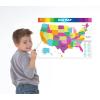 image:imageDry Erase USA Map  Whiteboard for Home School Classrooms or Office Use Great for Teachers and Kids Large Size White