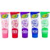 image:imageCrayola Bathtub Fingerpaint 5 Color Variety Pack 3 Ounce Tubes Bluetiful Blue Screamin Green Radical Red Flamingo Pink Royal Purple