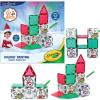image:imageCreateOn Crayola Elf on The Shelf Paint On Tiles Magnetic Building Tiles Kit with Crayola Paint Tubes  Christmas Holiday Craft Toy  18Piece Magnetic Construction amp Painting Set for Kids Ages 3