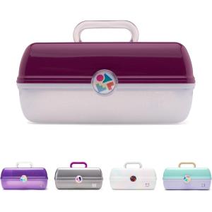 image:imageCaboodles OnTheGoGirl CaseViolet over Clear Silver Sparkle
