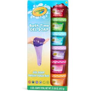 image:imageCrayola Bath Time Slime 6 Piece Set Soaps with Slime Texture amp Consistency Multi Color Bath Soap 6 Pack  36 oz Each Colors Included Red Green Blue Purple Pink amp Orange