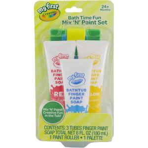 image:imageCrayola Bath Tub Brush amp Finger Paint Soap Set